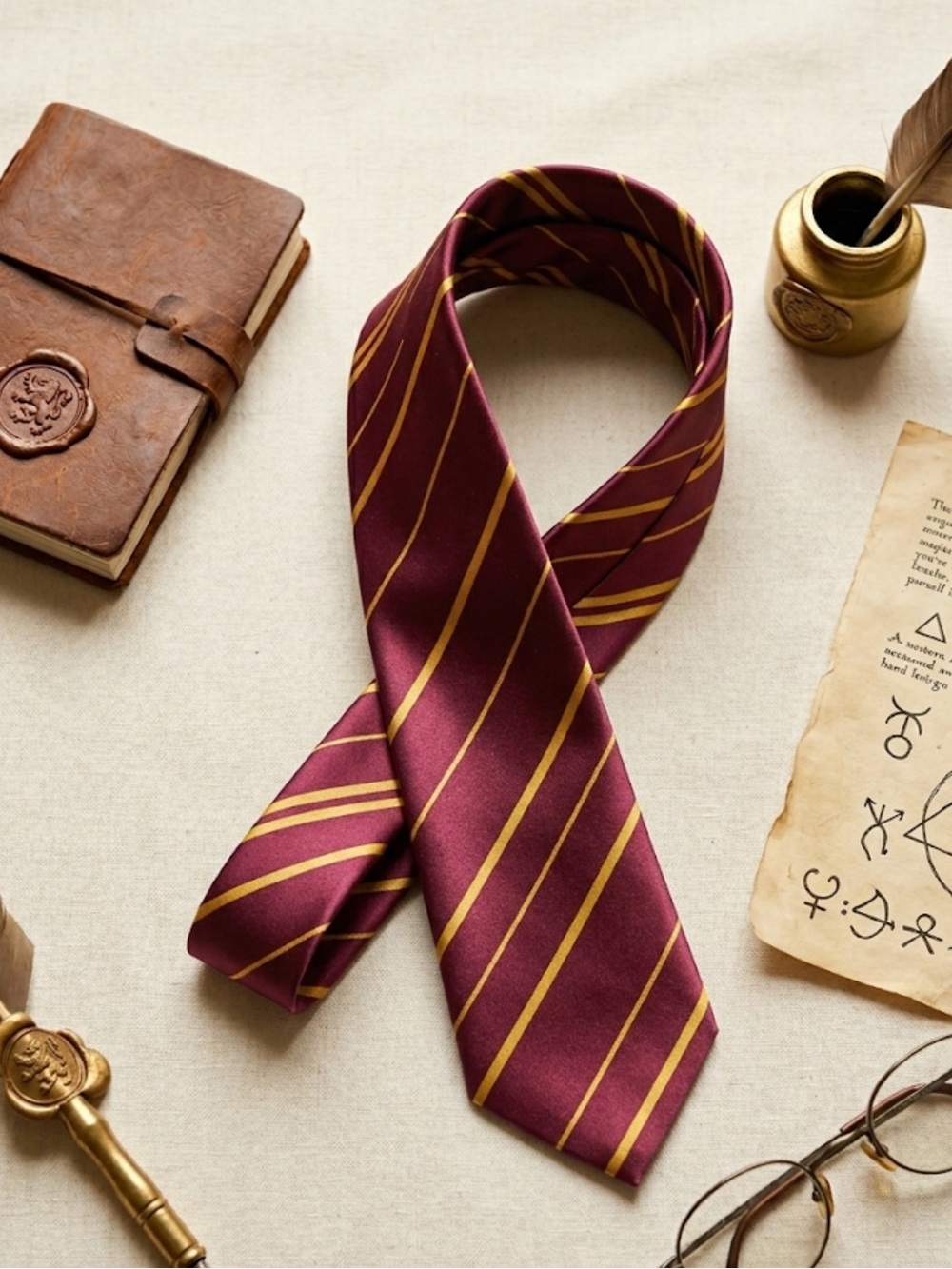 Gryffindor House Tie – Harry Potter | Wizarding World | Classic Hogwarts Colors